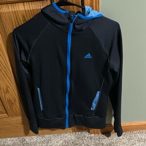 Women’s Adidas climawarm zip up hoodie.